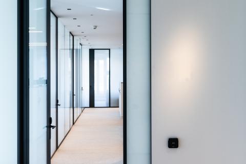 Interior glass doors & walls - Berkeley Square offices London